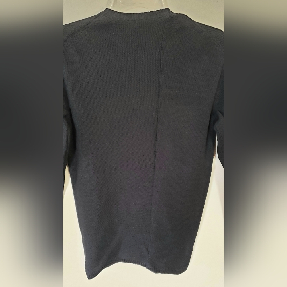 A/X Armani Exchange Women's Black Knit Asymmetrical Sweater Size Small - Picture 12 of 13